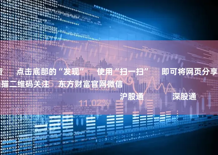 安徽股票配资      点击底部的“发现”     使用“扫一扫”     即可将网页分享至朋友圈                            扫描二维码关注    东方财富官网微信                                                                        沪股通             深股通